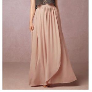 Bhldn Blush Maxi Skirt